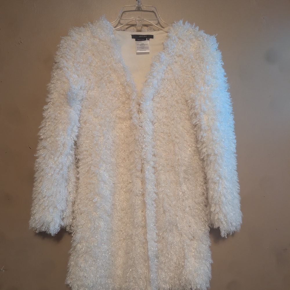 Vertigo Paris White Teddy Jacket